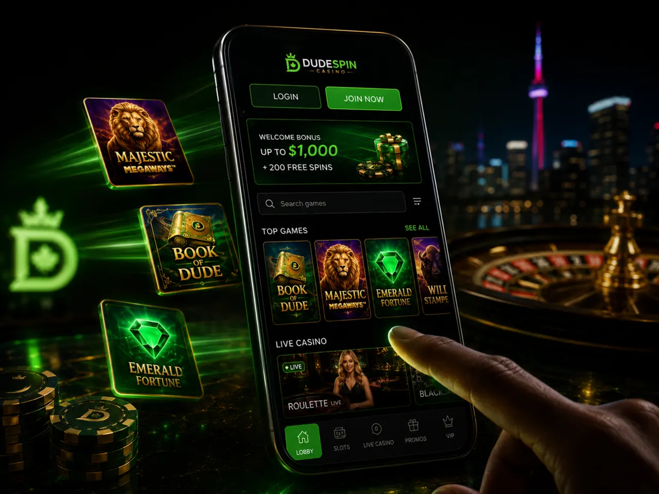 Dudespin casino app mobile play